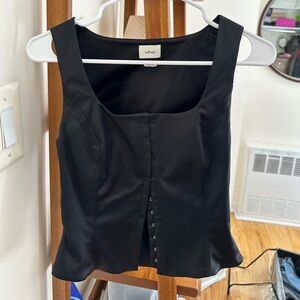Aritzia Satin Vest Top